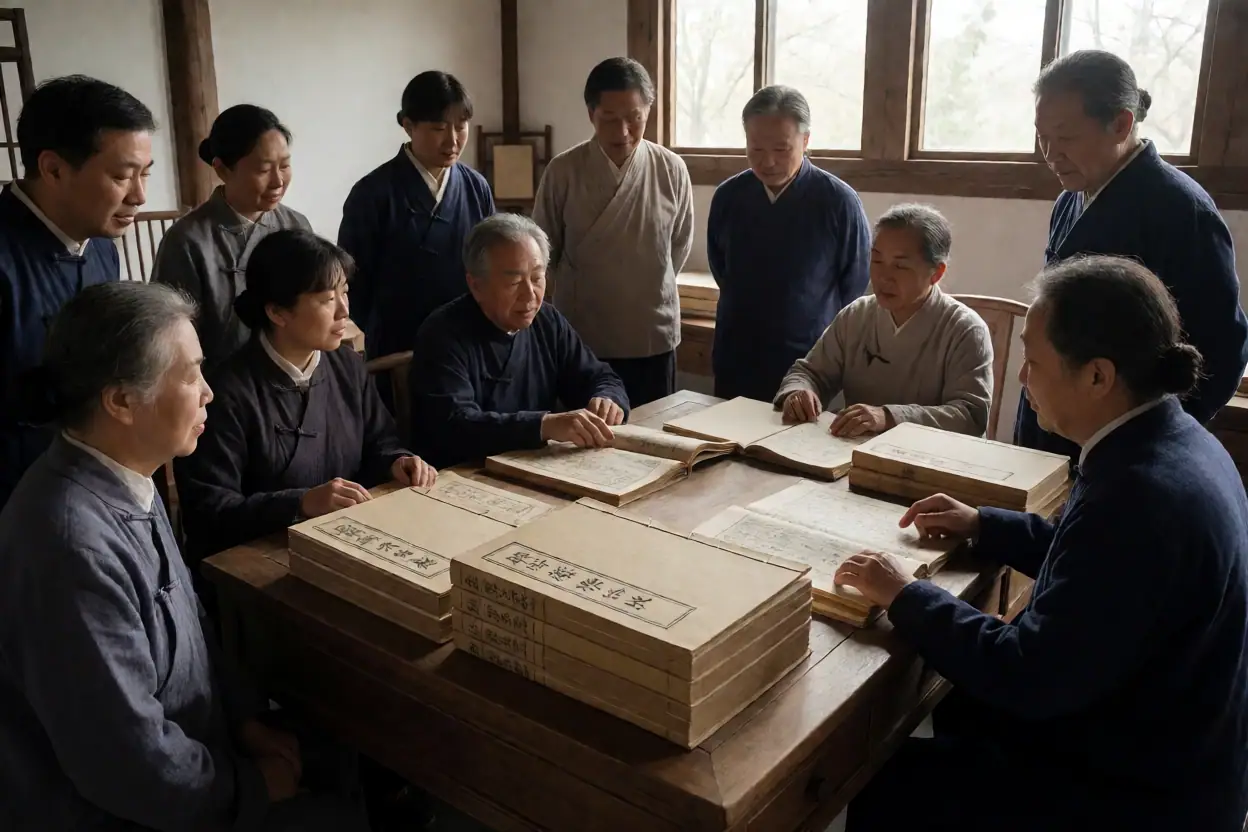 从第28本线索认识武城堂团田曾氏族谱:文化场景示意