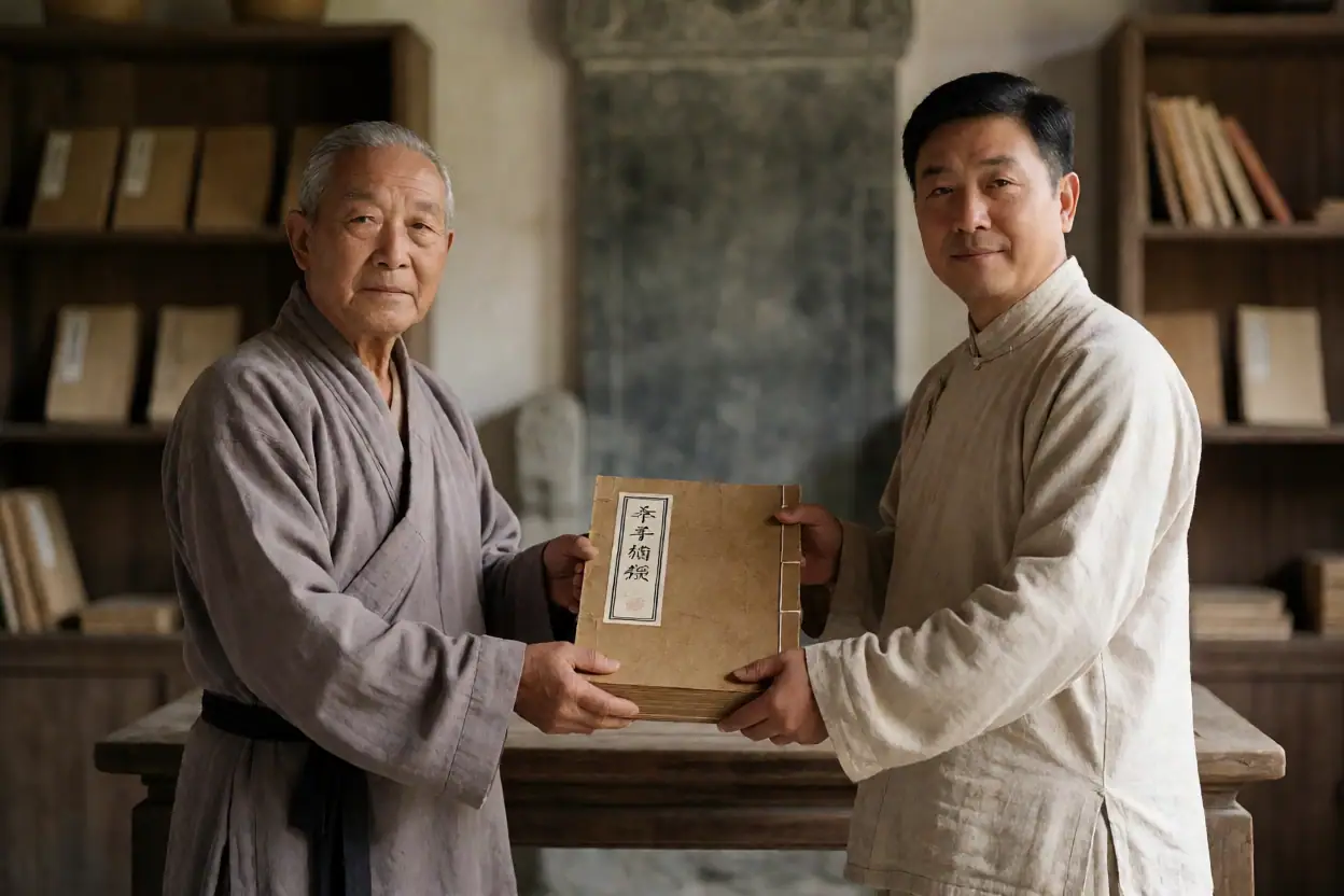 贺氏六修族谱颁谱:一场家族文献的郑重交接:文化场景示意