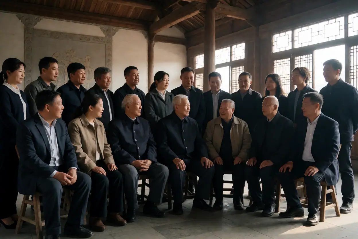 河源何氏宗亲连平联谊与爱心互助活动纪略:文化场景示意