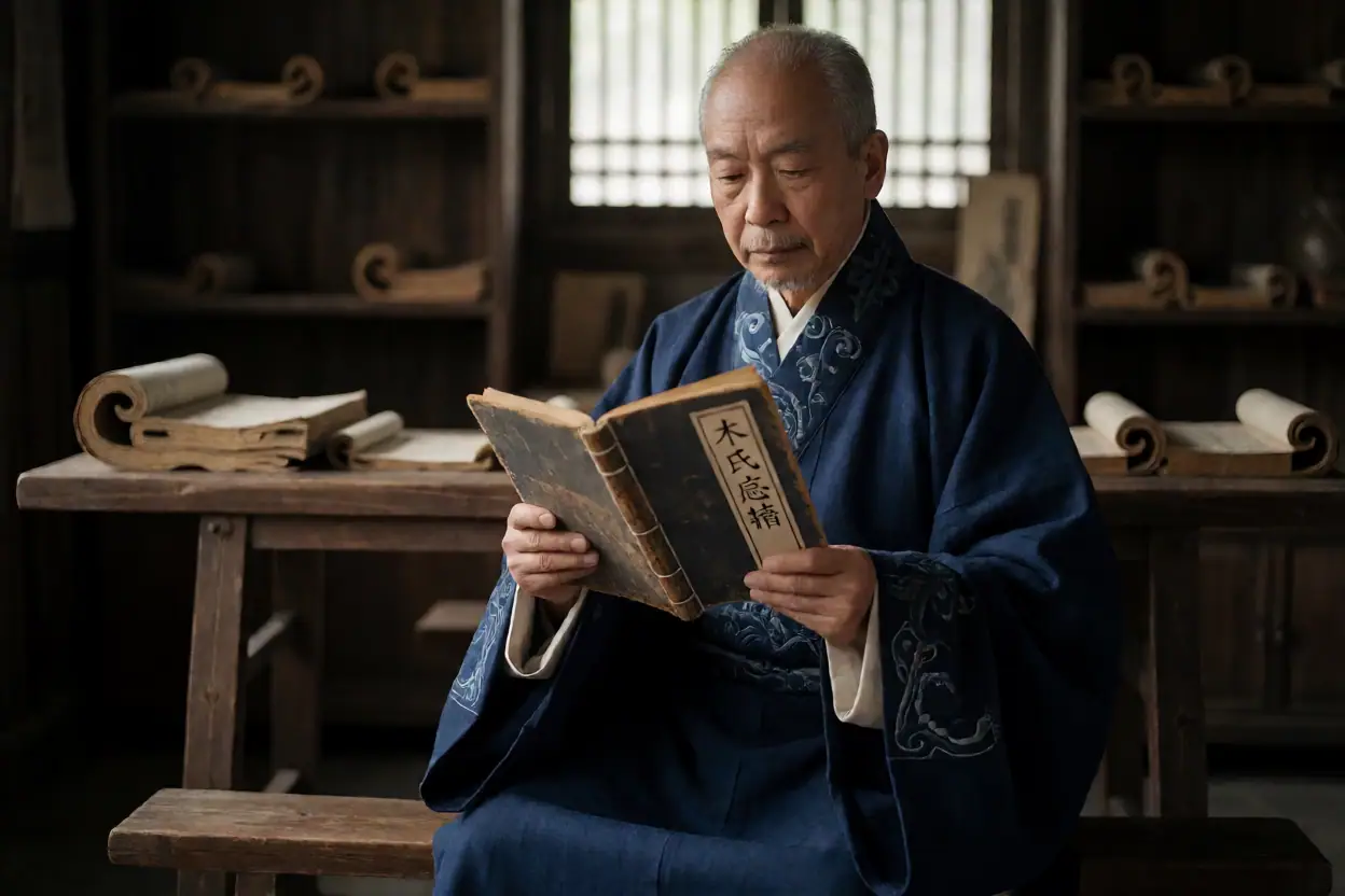 《木氏宦谱》归木府:一部谱册的流转与辨析:文化场景示意