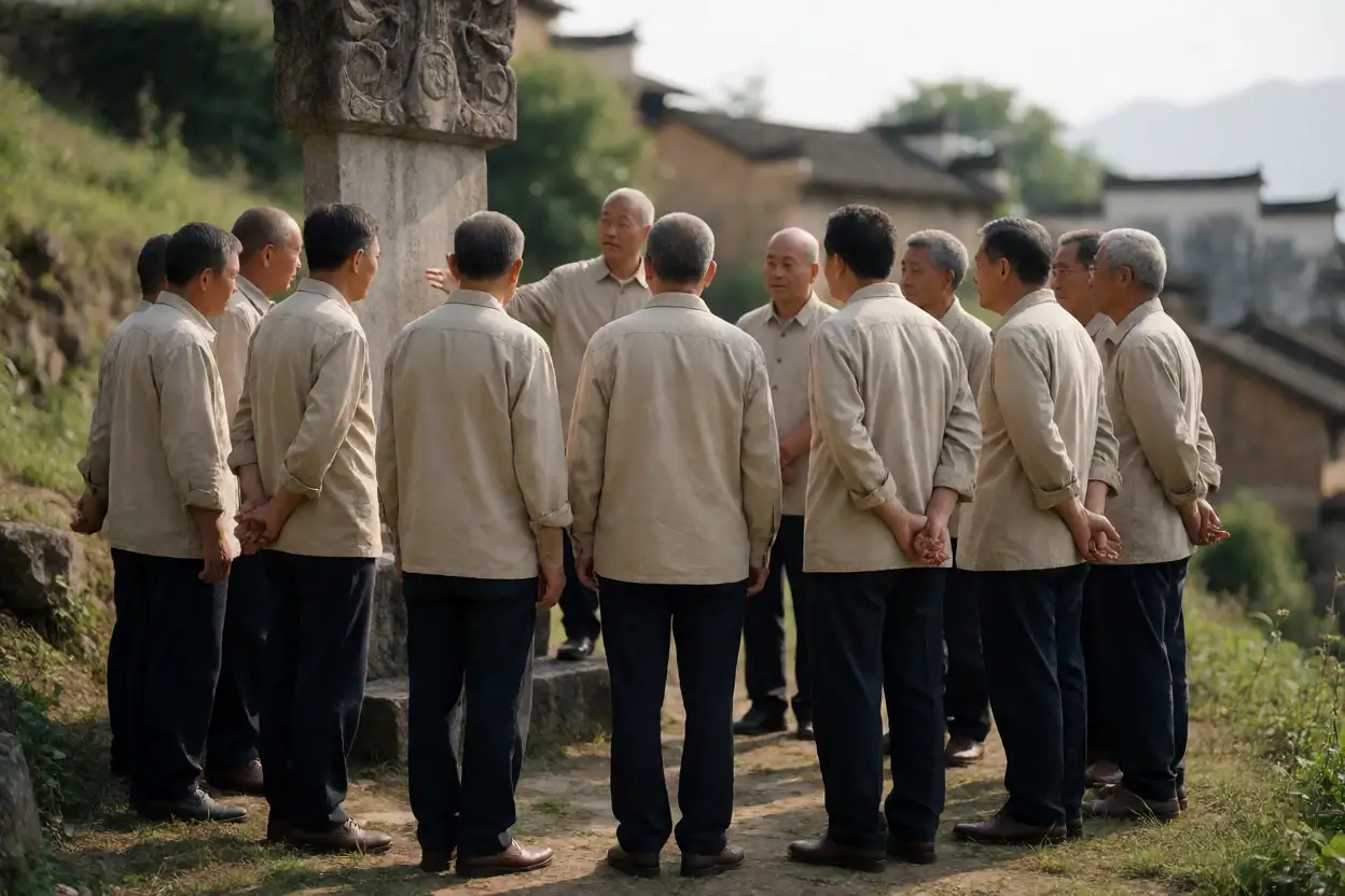 云南巧家冉氏清明祭扫与家族记忆整理:文化场景示意