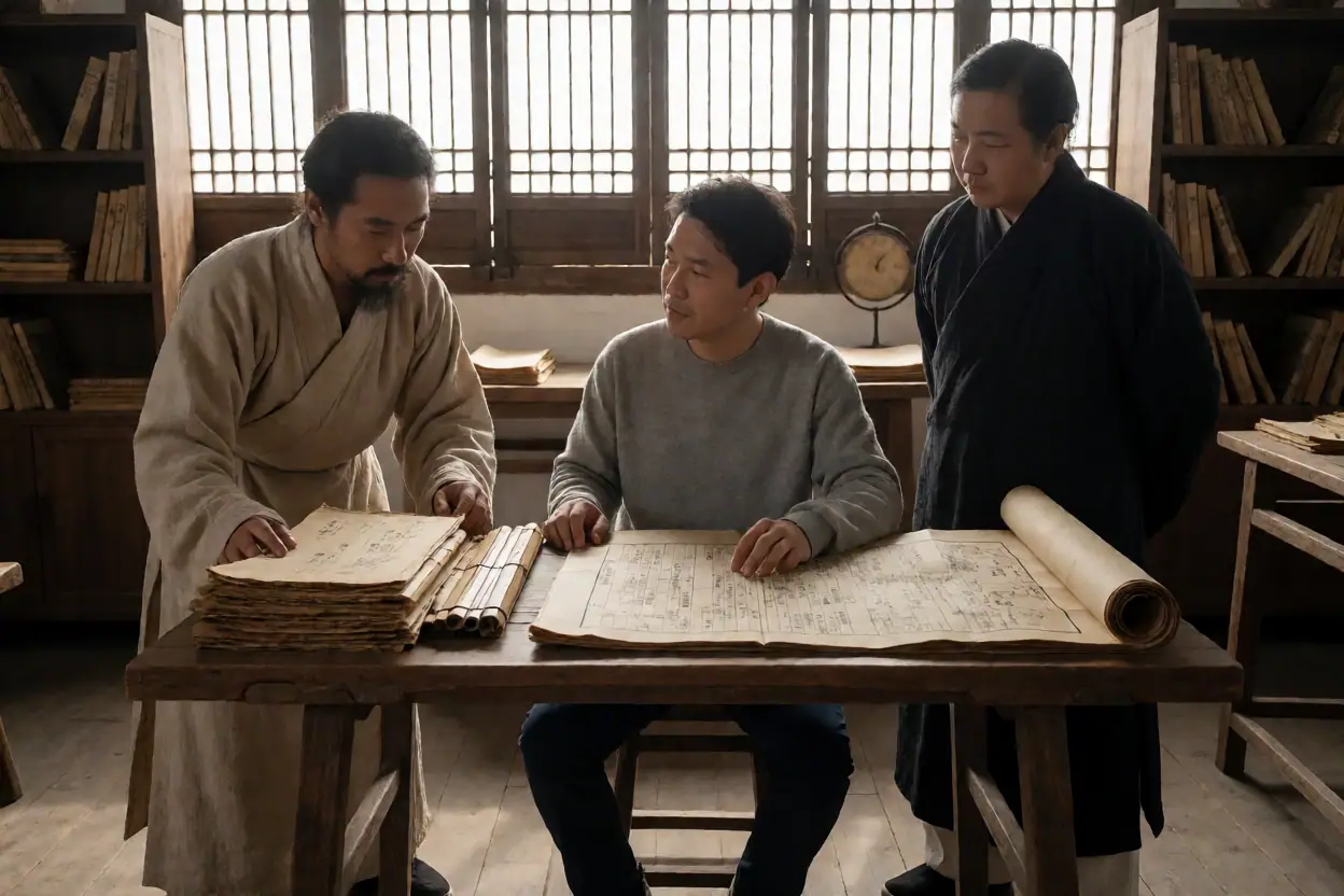 后姓人物与支系线索：从史籍记载到家族寻根：文化场景示意