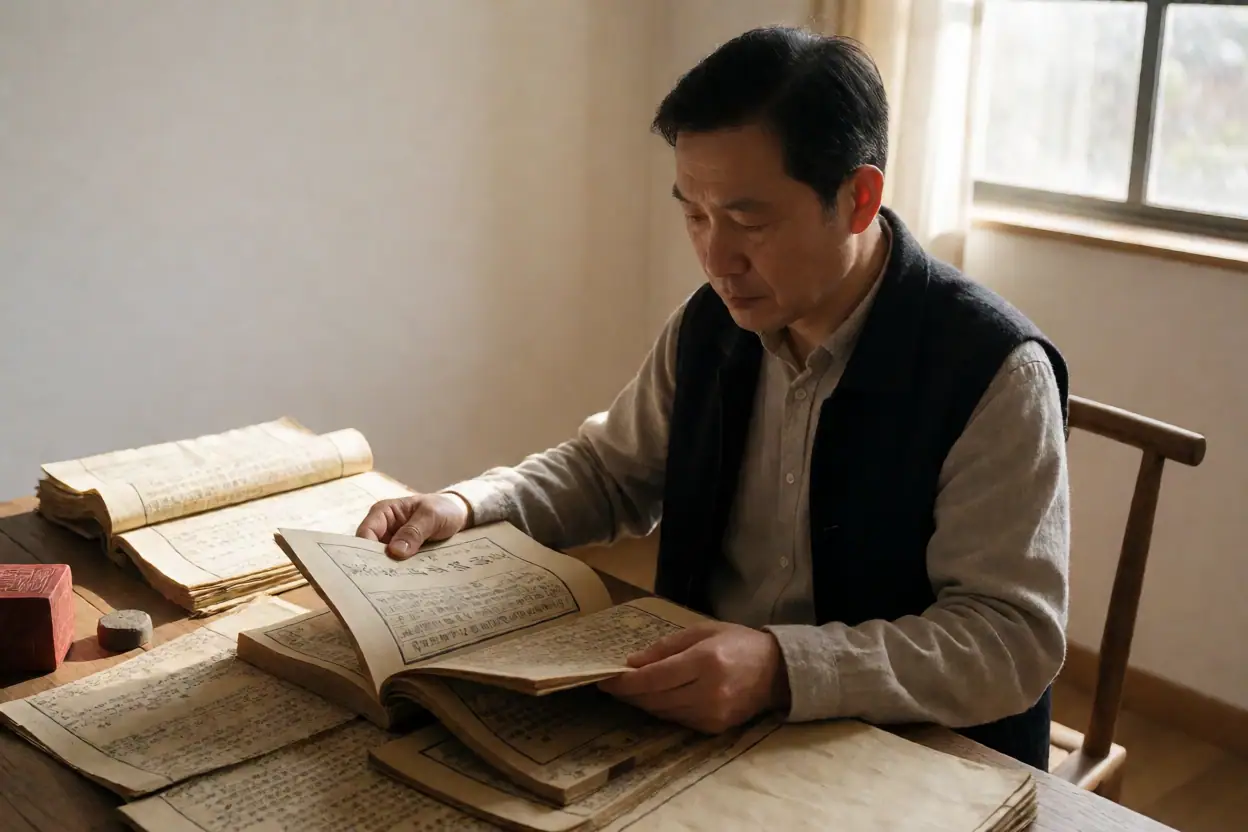 逢氏源流与家谱寻根:从传说走向考证:文化场景示意